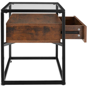 Nachttisch Preston 43x45x54,5cm Industrial dunkelbraun