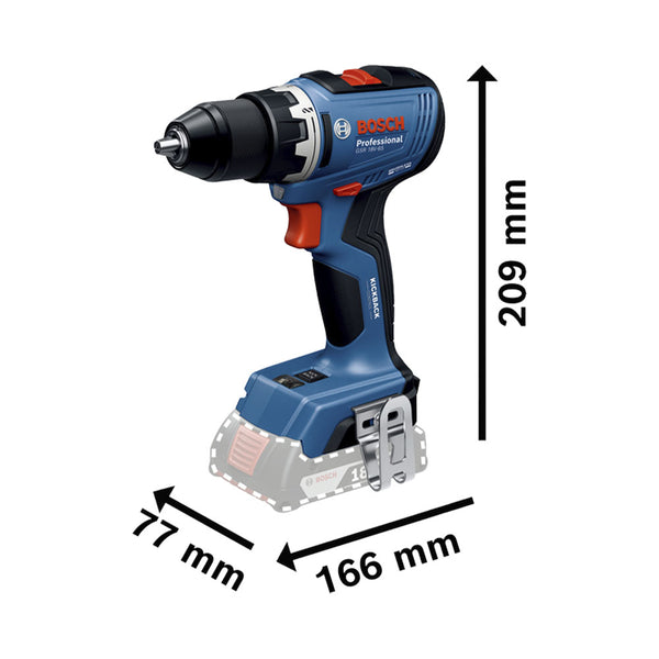 Bosch 3 Tool kit 18V GSR+GWS+GBH+2xGBA 18V 4.0 Ah+GAL 18V-40 0.615.A50.094