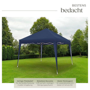Faltbarer Pavillon Linosa 3x3 m blau