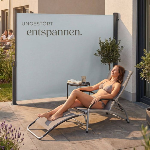 Seitenmarkise grau 300 x 160 cm