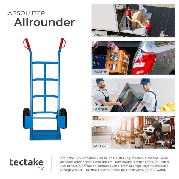 Sackkarre mit Luftreifen, blau