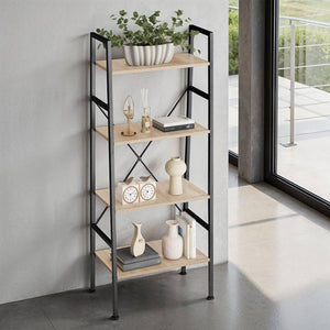 Leiterregal Newcastle 57,5 x 35,5 x 139cm - industrial hellbraun