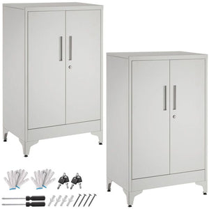 Aktenschrank Blake grau 2er Set