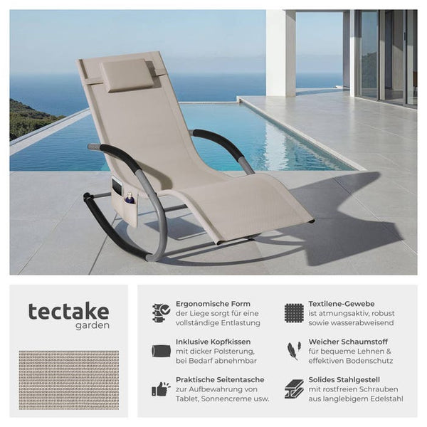Gartenliege Taya beige pro Stück