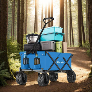 Faltbarer Bollerwagen max. 80kg blau