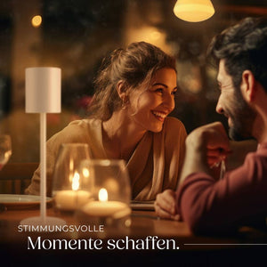 Akku-Tischlampe Corly weiss