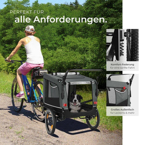 Hundeanhänger WoofRider grau