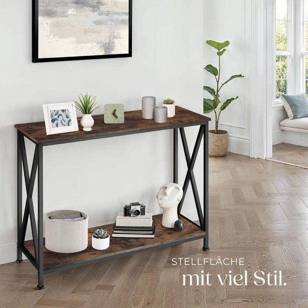 Konsole Tacoma 100x35x80,5cm Industrial dunkelbraun