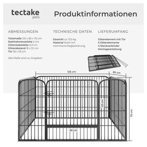 Welpenauslaufstall 4-eckig