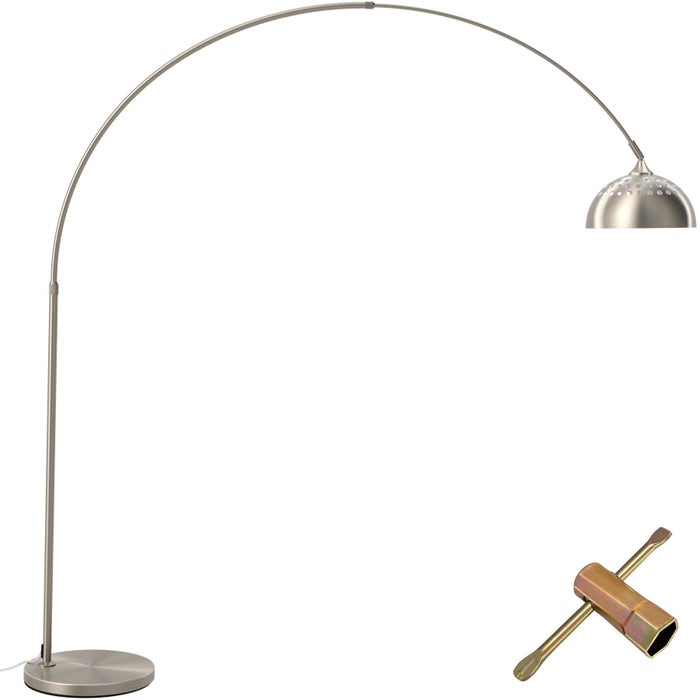 Arcus arc lamp matt nickel