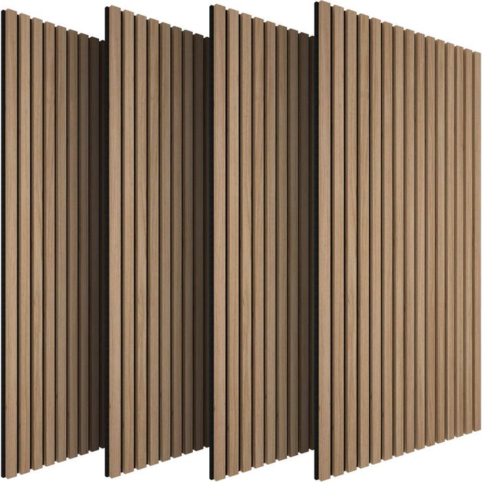Sonic Wall Holzoptik in Eiche 4er Set Eiche 4er Set