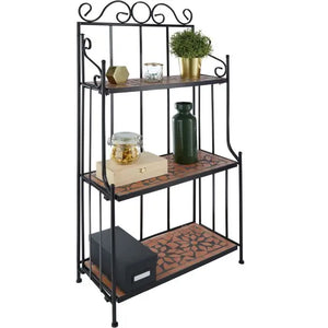 Metallregal terracotta