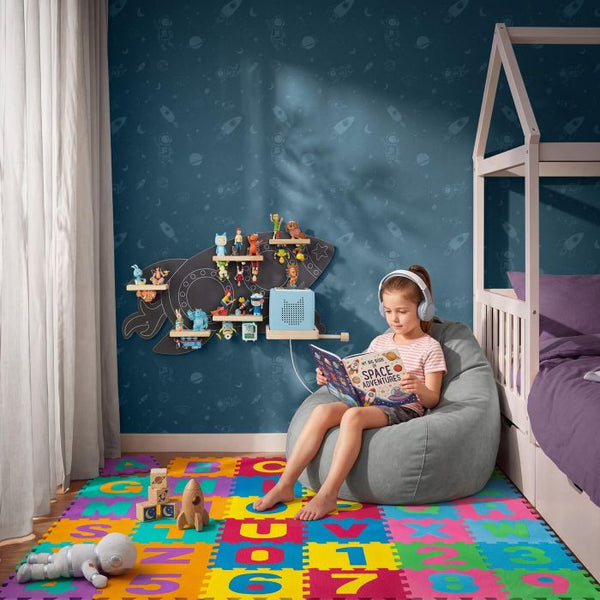 Tonie-Regal MyLittleStory Rocket für bis zu 40 Tonies grau