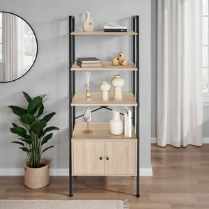Leiterregal Brentwood Industrial Holz hell, Eiche Sonoma
