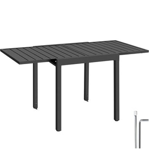 Aluminium-Gartentisch Campos 70 x 70 (140) cm