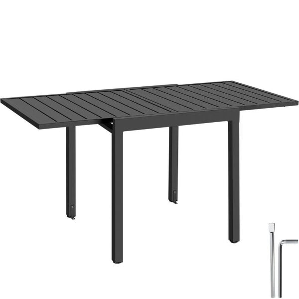 Aluminium-Gartentisch Campos 70 x 70 (140) cm