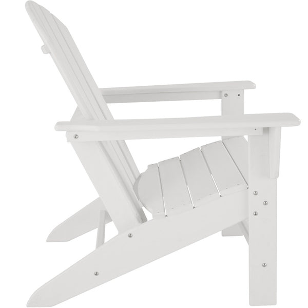 Gartenstuhl im Adirondack-Design weiss/weiss
