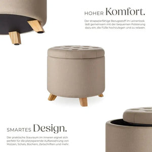 Sitzhocker mit Stauraum Suna