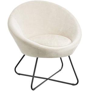 Cocktailsessel Centera Samtoptik beige