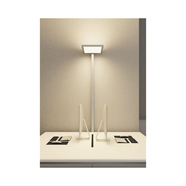 CONTINI LED Büro-Stehleuchte Morelux dimmbar silber