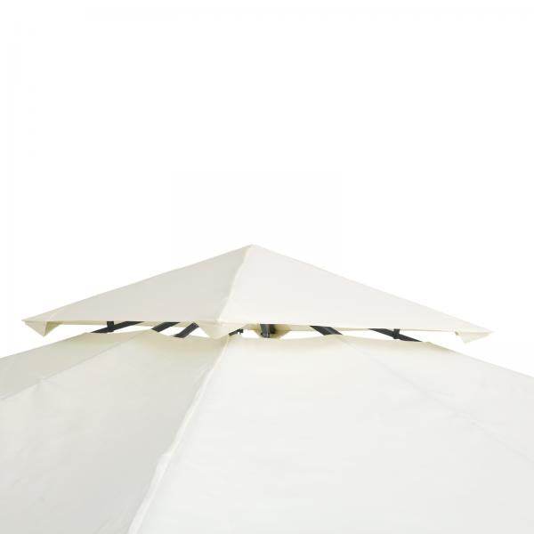 Ersatzdach 3x3m creme Dach für Metallpavillon