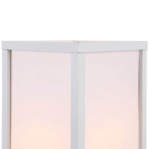 Stehleuchte Beleuchtung mit 3 Regalen E27 bis 40W E1-MDF Weiss