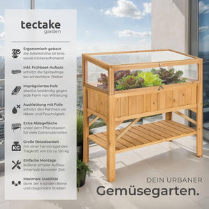 Hochbeet mit Frühbeet Aufsatz