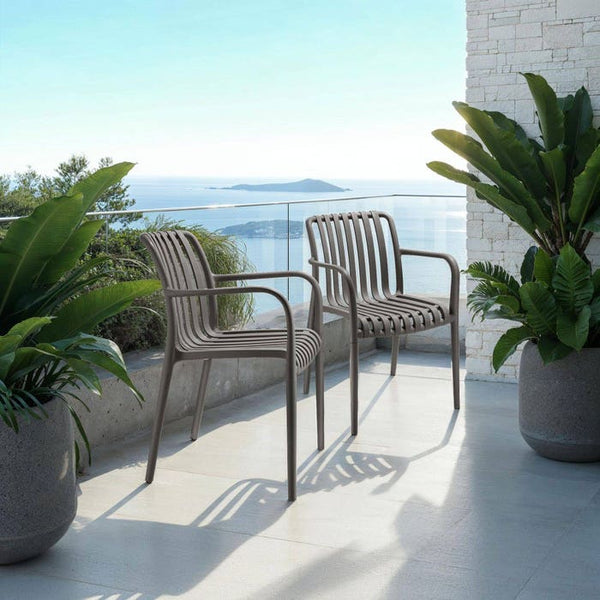 Gartenstühle Alcudia anthrazit 2er Set