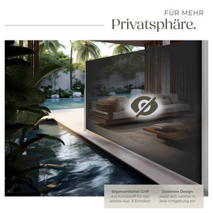 Aluminium Seitenmarkise schwarz 160 x 300 cm