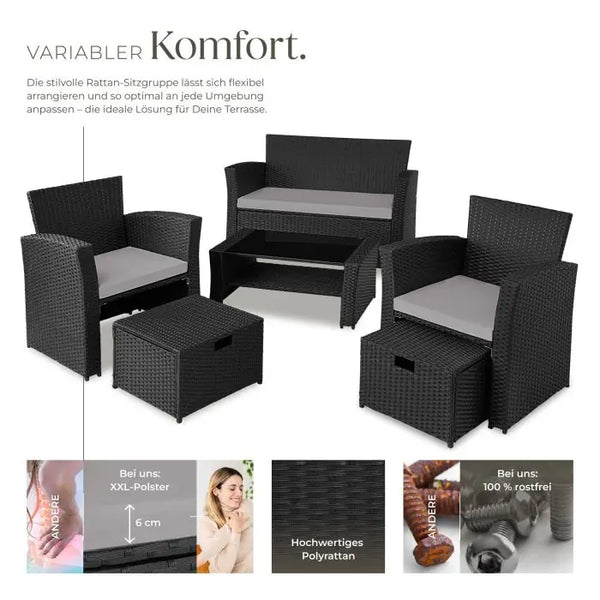 Rattan Sitzgruppe Modena