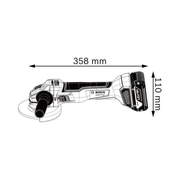 Bosch GWS18-10 L-Boxx Clic&Go Winkelschleifer