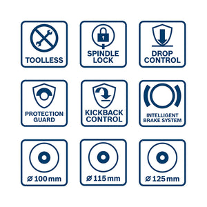Bosch GWS18-10 L-Boxx Clic&Go Winkelschleifer