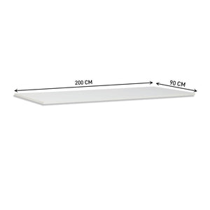 Plateau de table Contini rectangulaire gris 2,0 x 0,90 m