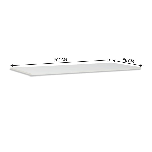 Plateau de table Contini rectangulaire gris 2,0 x 0,90 m
