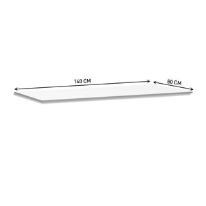 Plateau de table Contini rectangulaire blanc 1,4 x 0,80 m