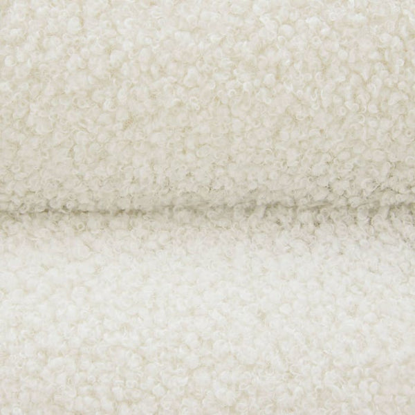 Polsterbank Altu Bouclé creme-weiss