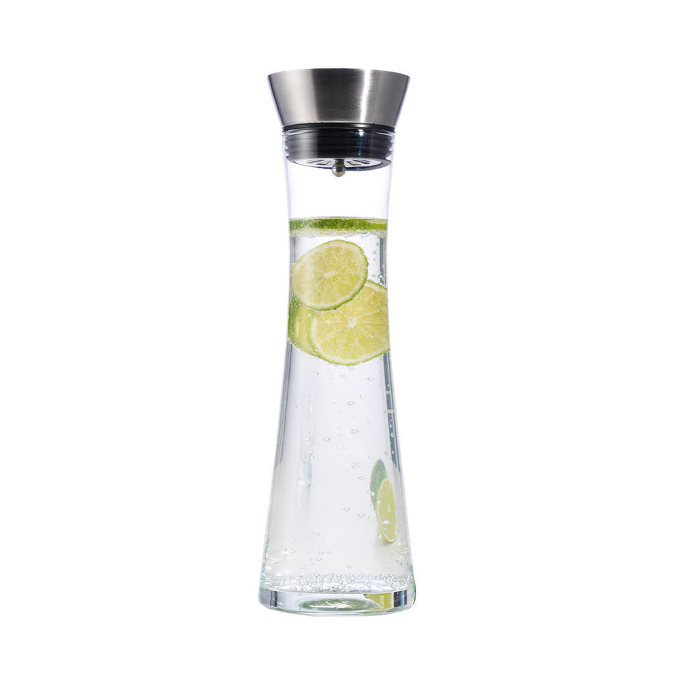Caraffa per acqua in vetro FS-Star, 1 litro con pratico beccuccio