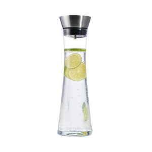 FS-Star Wasserkaraffe aus Glas, 1 Liter mit praktischem Ausgiesser