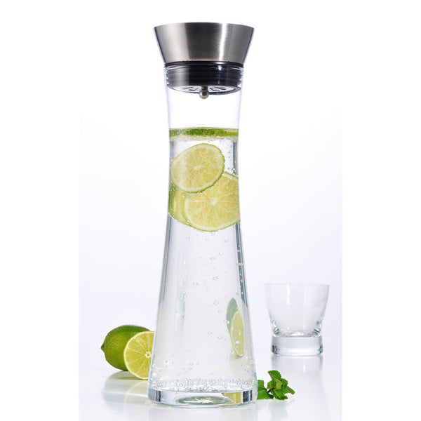 FS-Star Wasserkaraffe aus Glas, 1 Liter mit praktischem Ausgiesser