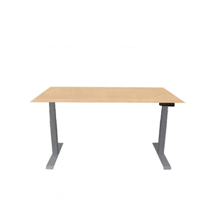 Bureau Contini réglable en hauteur 1,6 x 0,8 m érable naturel/structure RAL 7045