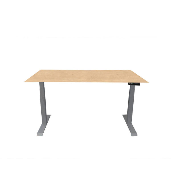 Bureau Contini réglable en hauteur 1,6 x 0,8 m érable naturel/structure RAL 7045