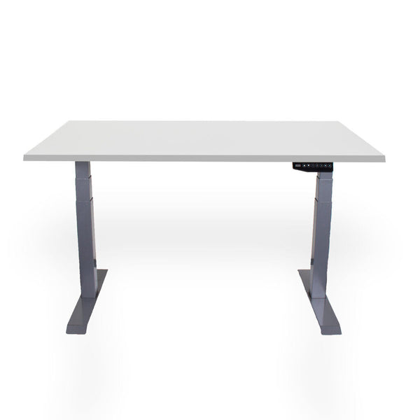 Bureau Contini réglable en hauteur 1,8 x 0,8 m gris / cadre gris RAL 7045