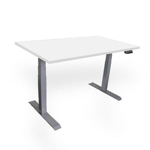 Bureau Contini réglable en hauteur 1,8 x 0,8 m gris / cadre gris RAL 7045
