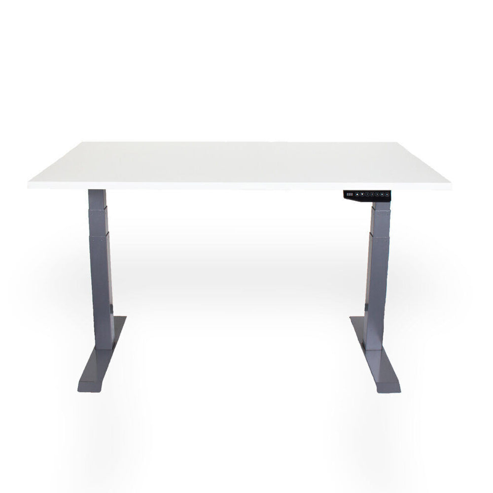 Contini höhenverstellbarer Bürotisch 2.0x0.9m weiss / Gestell grau RAL 7045