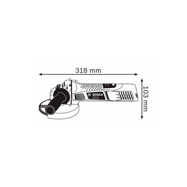 Bosch Winkelschleifer GWS 7-115 Koffer CH, 720 W
