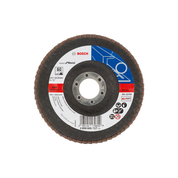 Bosch Fächerschleifscheibe X551 Expert for Metal K60 125mm 1Stk.