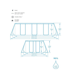 Bestway Pool Power Steel 404x201x100cm