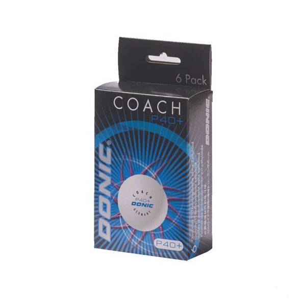 DONIC Tischtennisball P40+ weiss 6 Stk. (2Sterne)