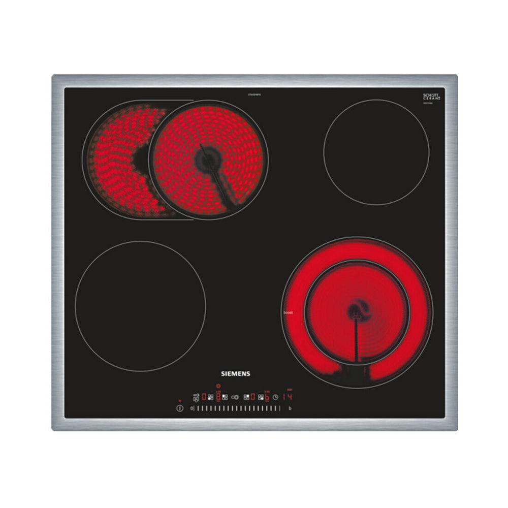 Siemens ET645FNP1C glass ceramic cooktop, 60 cm, faceted design
