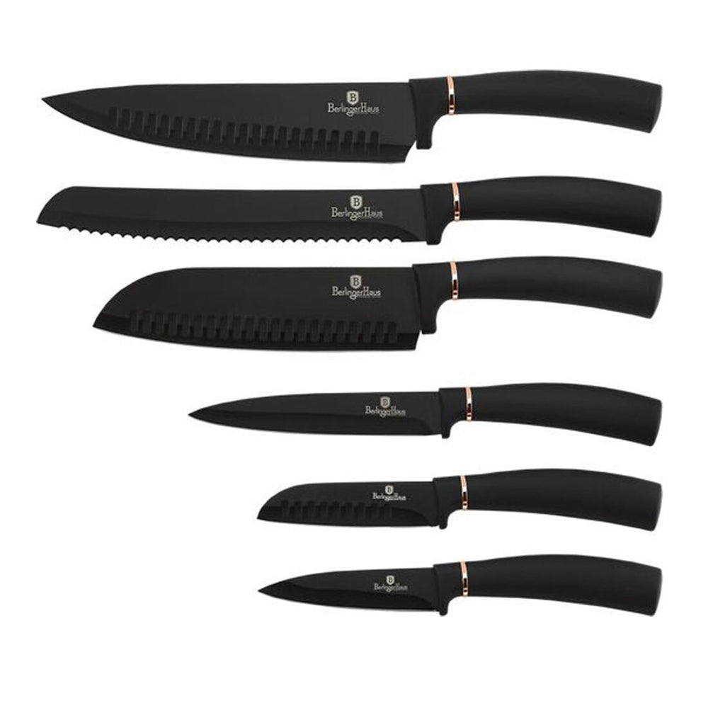 Berlinger Haus Set di coltelli da 6 pezzi Black Rose Collection